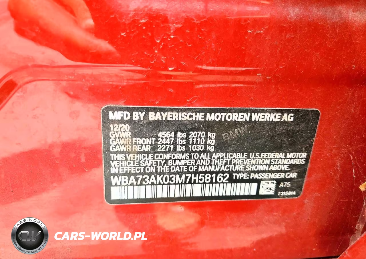 2021 BMW 228XI VIN:WBA73AK03M7H58162 - 12