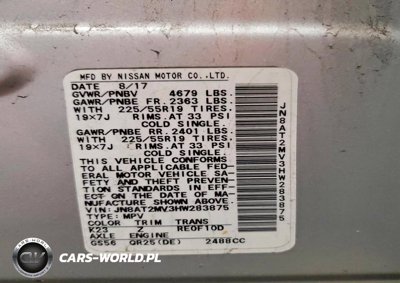 2017 Nissan Rogue S VIN:JN8AT2MV3HW283875 - 13