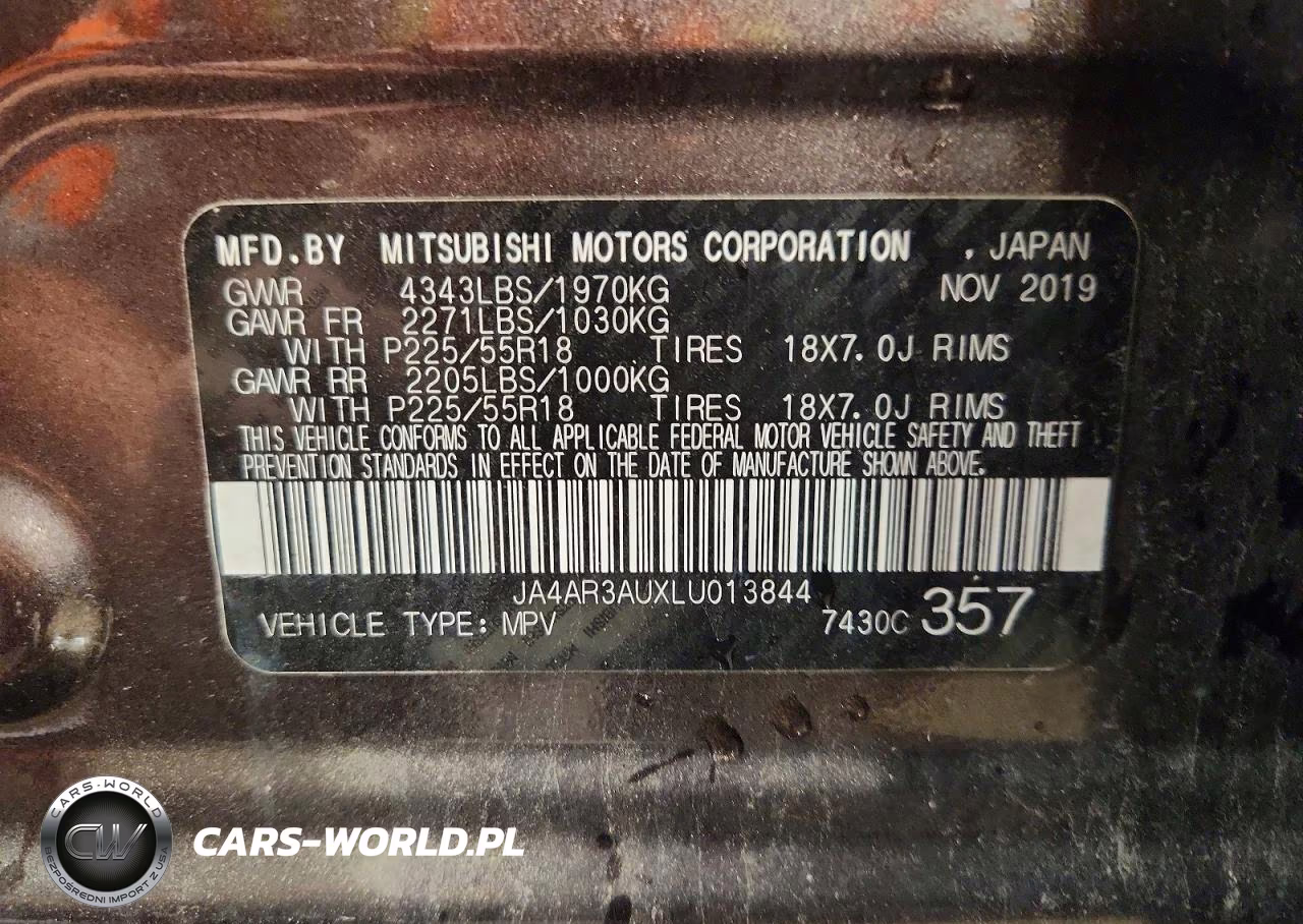 2020 Mitsubishi Outlander Sport Es VIN:JA4AR3AUXLU013844 - 14