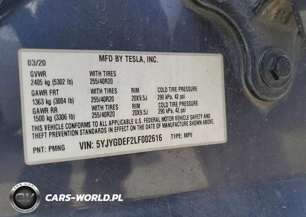 2020 Tesla Model Y VIN:5YJYGDEF2LF002616 - 13