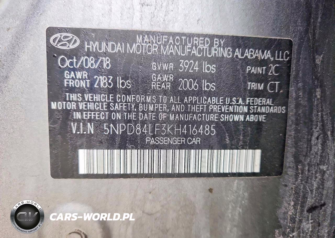2019 Hyundai Elantra Value Edition VIN:5NPD84LF3KH416485 - 12