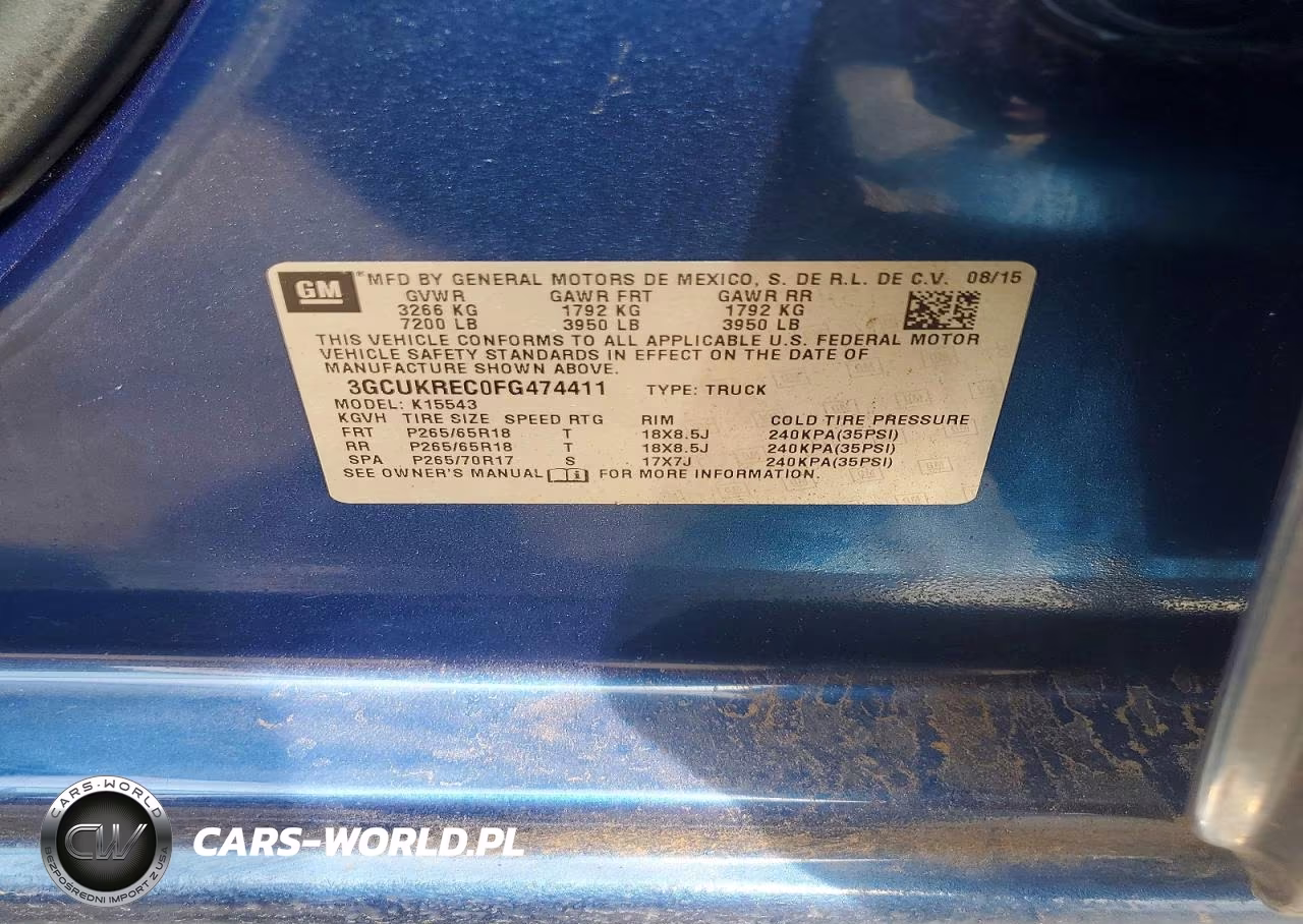 2015 Chevrolet Silverado K1500 Lt VIN:3GCUKREC0FG474411 - 12