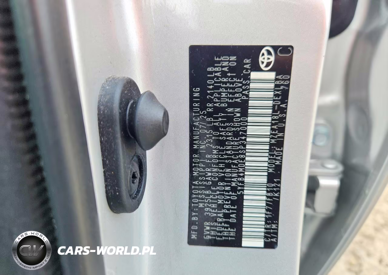 2025 Toyota Corolla Le VIN:5YFB4MDE8SP347000 - 13