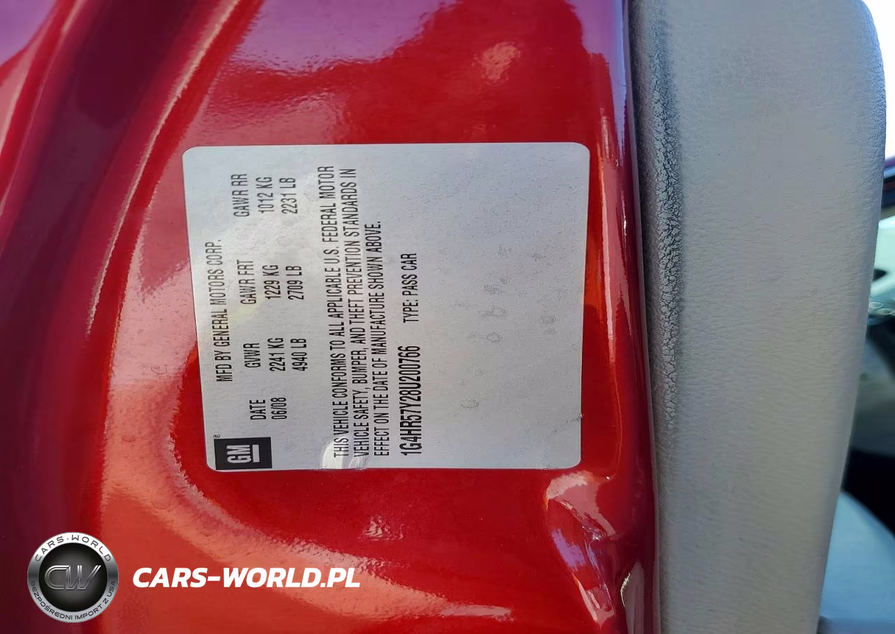 2008 Buick Lucerne Cxl VIN:1G4HR57Y28U200766 - 12