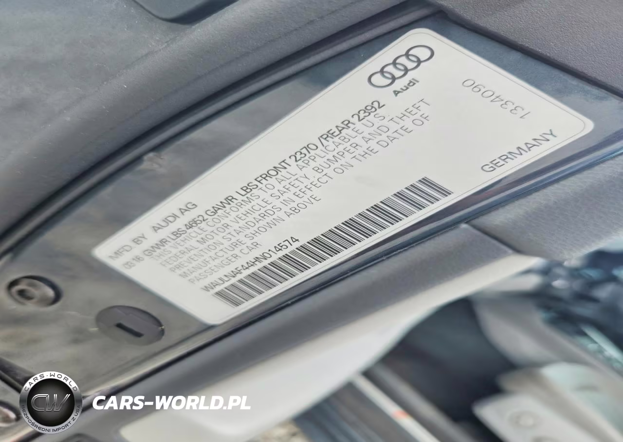 2017 Audi A4 Premium Plus VIN:WAULNAF44HN014574 - 12