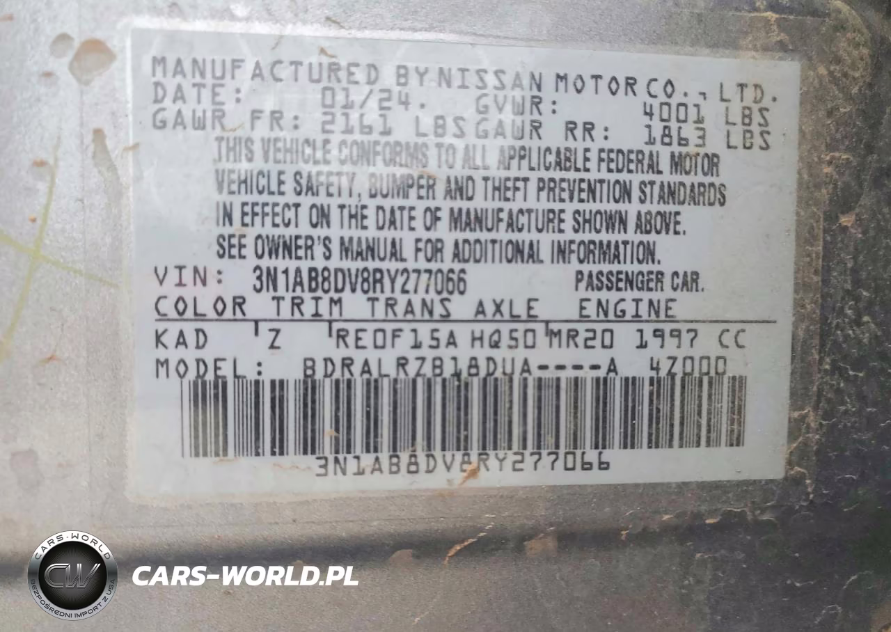 2024 Nissan Sentra Sr VIN:3N1AB8DV8RY277066 - 12