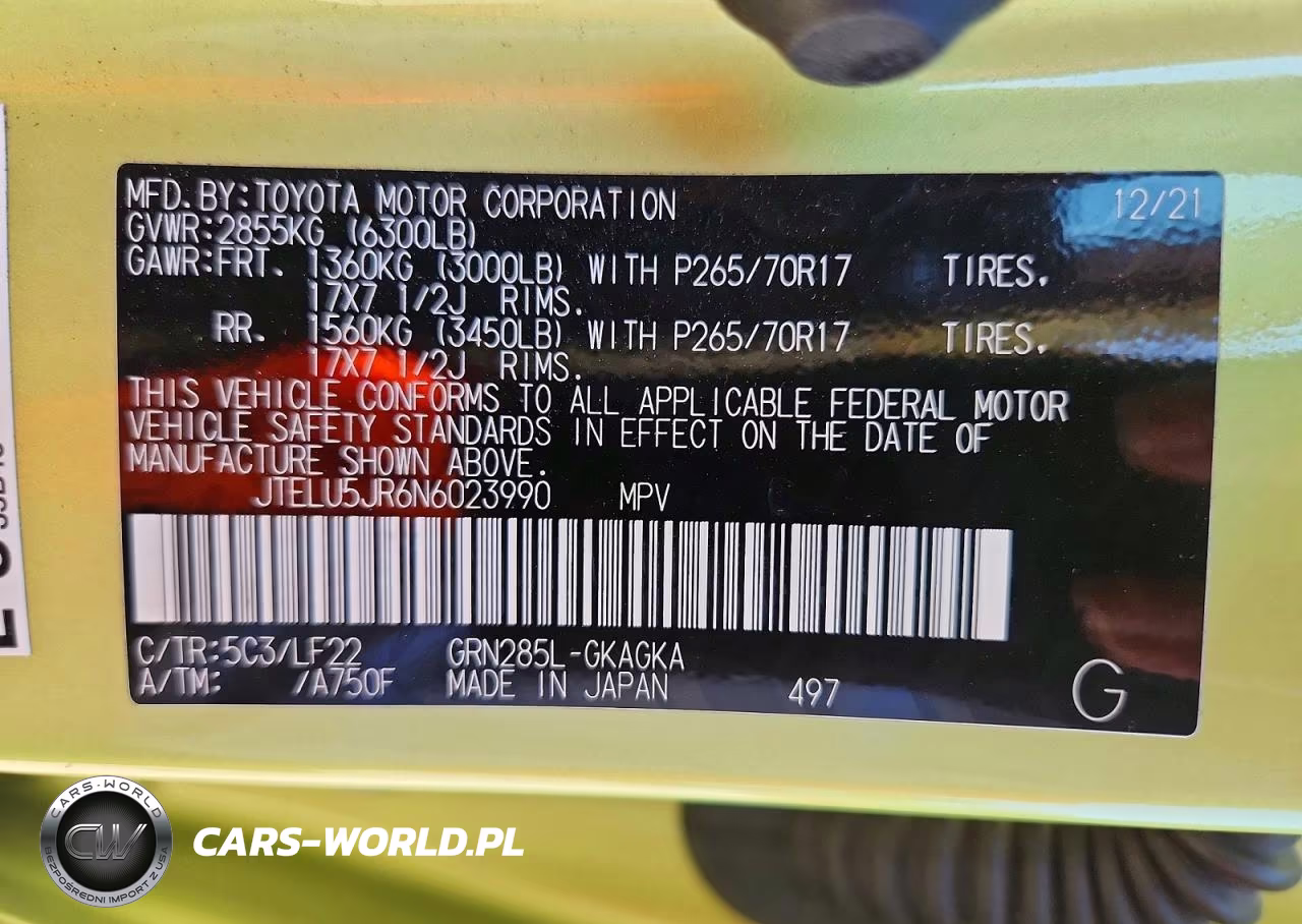 2022 Toyota 4Runner Trd Pro VIN:JTELU5JR6N6023990 - 13