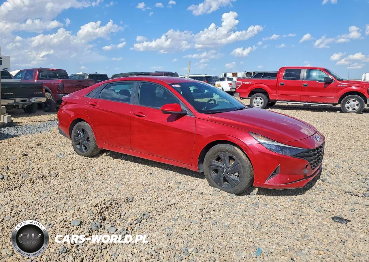 2023 Hyundai Elantra Hybrid Blue VIN:KMHLM4AJ3PU059543 - 4