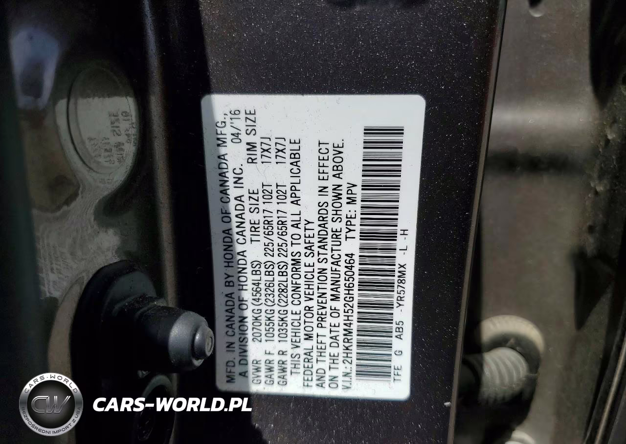 2016 Honda Cr-V Ex VIN:2HKRM4H52GH650464 - 13