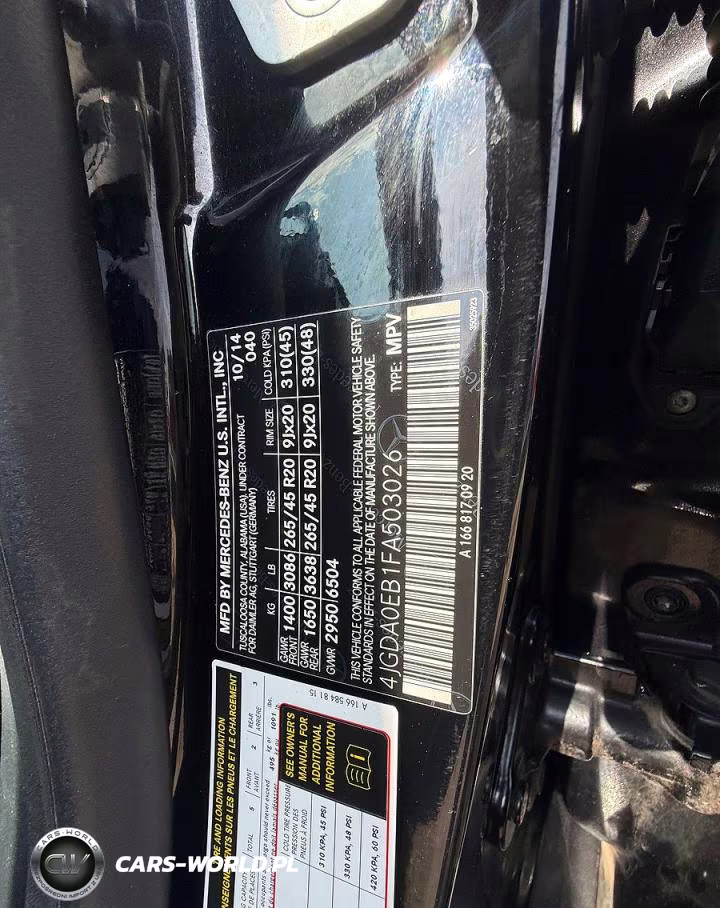 2015 Mercedes-Benz Ml 250 Bluetec VIN:4JGDA0EB1FA503026 - 10