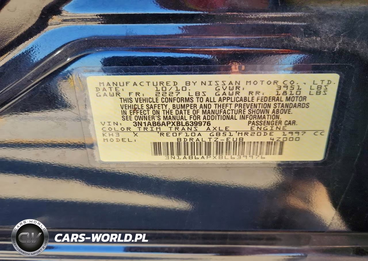 2011 Nissan Sentra 2.0 VIN:3N1AB6APXBL639976 - 12