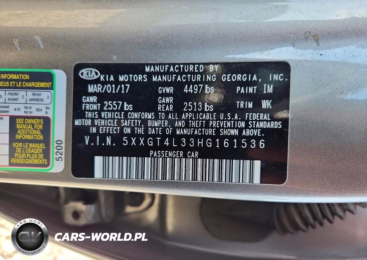 2017 Kia Optima Lx VIN:5XXGT4L33HG161536 - 12
