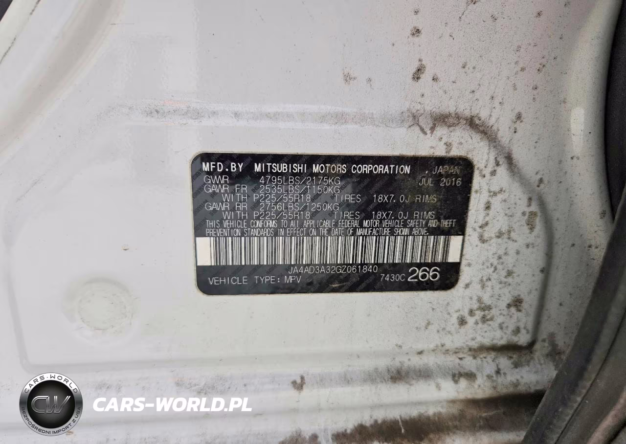 2016 Mitsubishi Outlander Se VIN:JA4AD3A32GZ061840 - 12