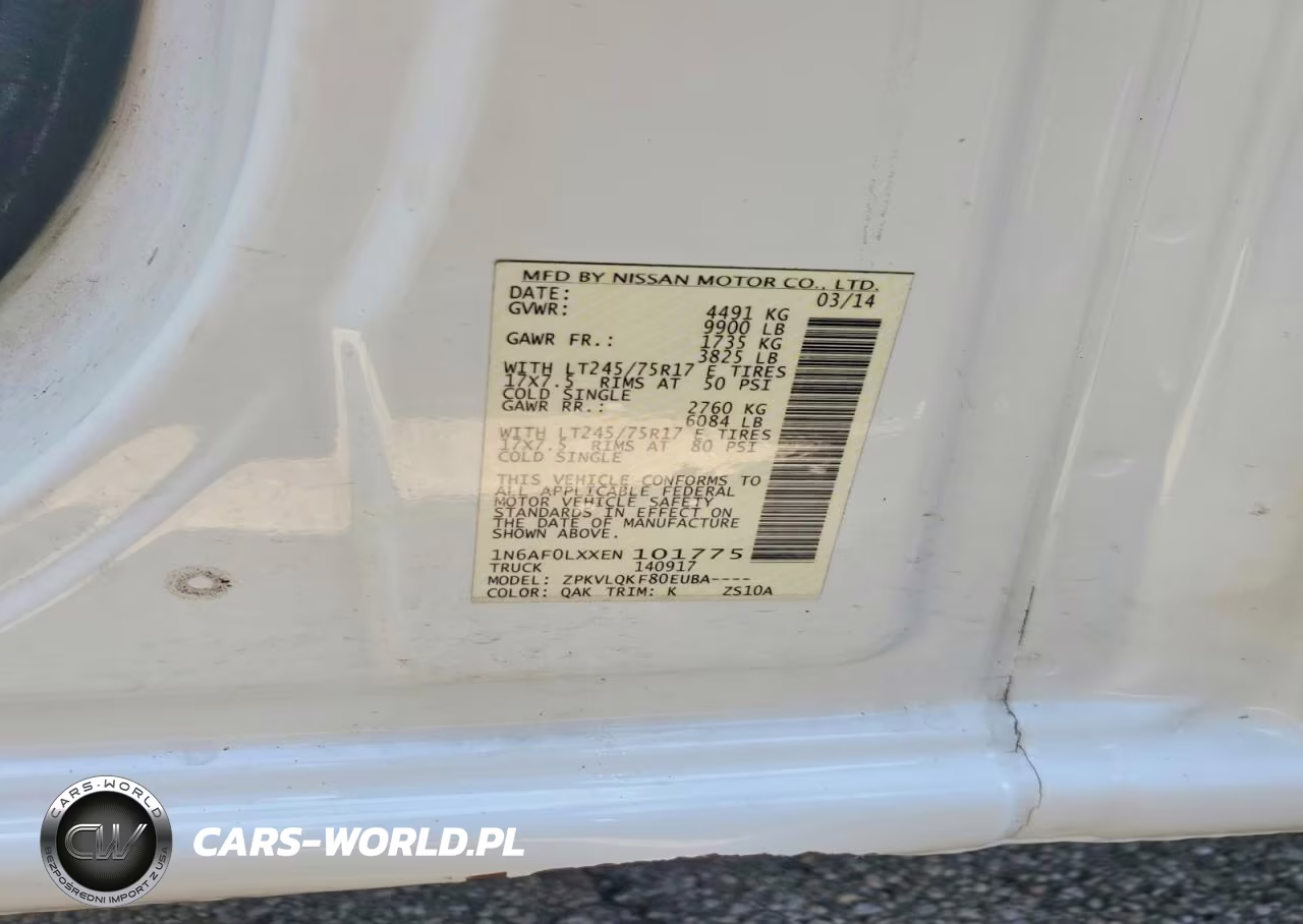 2014 Nissan Nv 2500 Hd S VIN:1N6AF0LXXEN101775 - 13