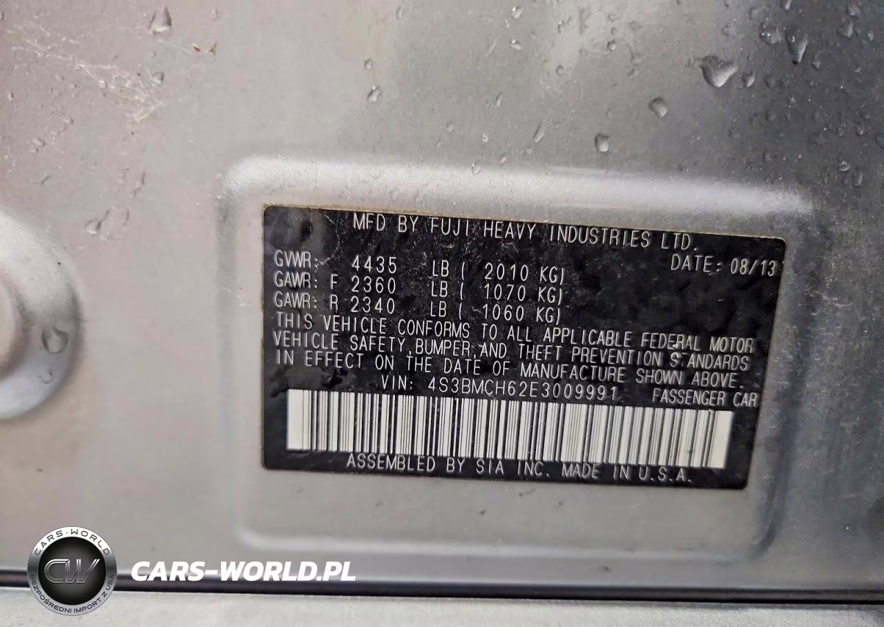 2014 Subaru Legacy 2.5I Sport VIN:4S3BMCH62E3009991 - 12