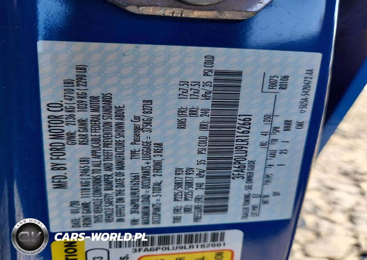 2020 Ford Fusion Se VIN:3FA6P0LU9LR162661 - 13