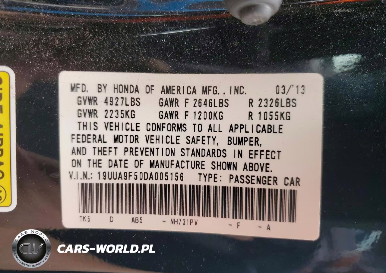 2013 Acura Tl Tech VIN:19UUA9F50DA005156 - 13