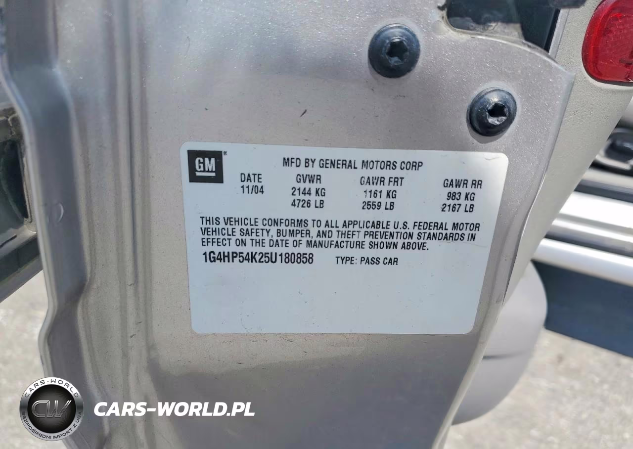2005 Buick Lesabre Custom VIN:1G4HP54K25U180858 - 12