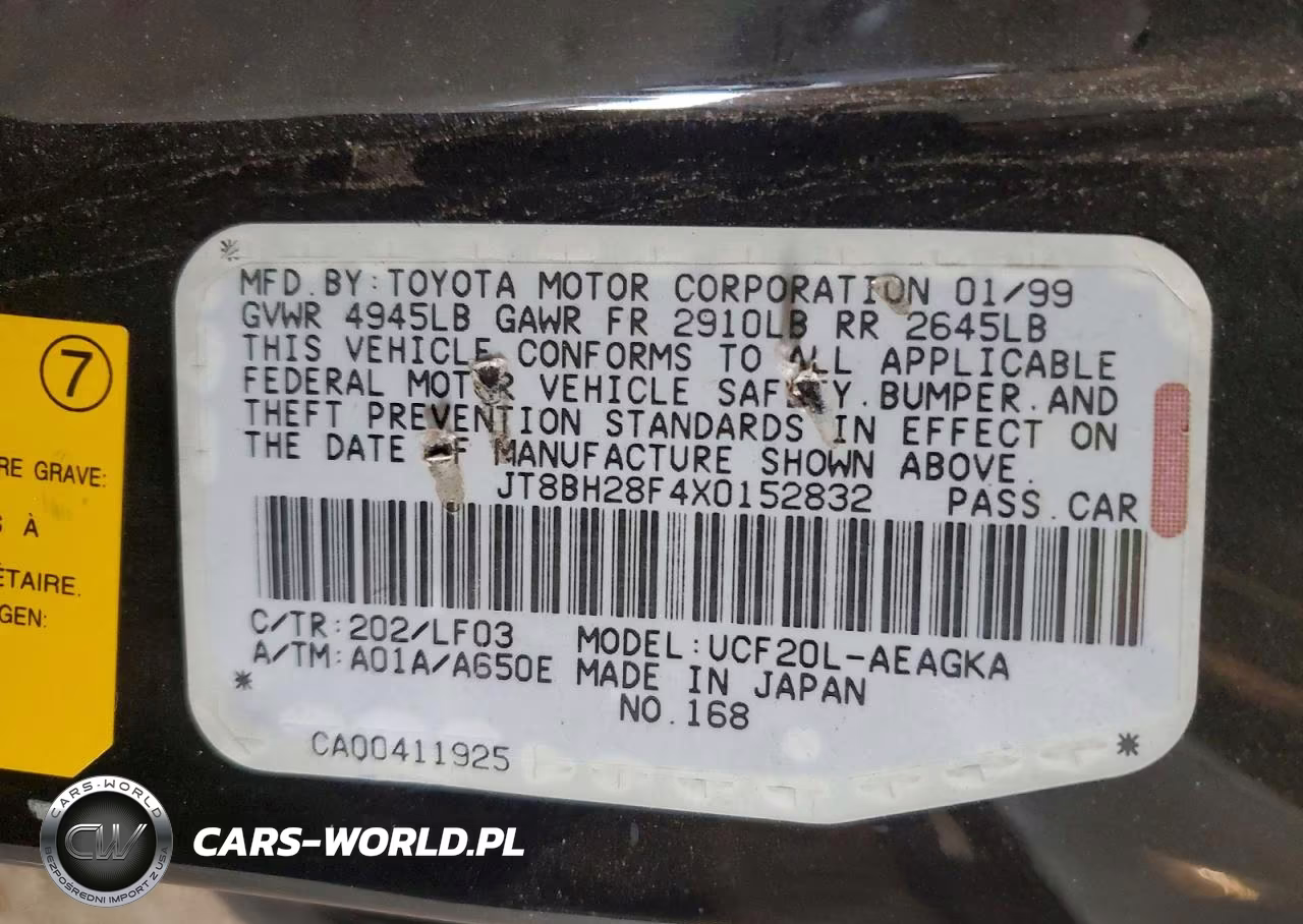 1999 Lexus Ls 400 VIN:JT8BH28F4X0152832 - 12