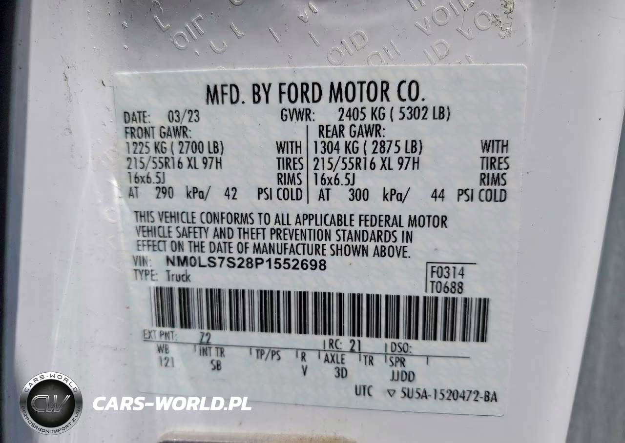 2023 Ford Transit Connect Xl VIN:NM0LS7S28P1552698 - 14