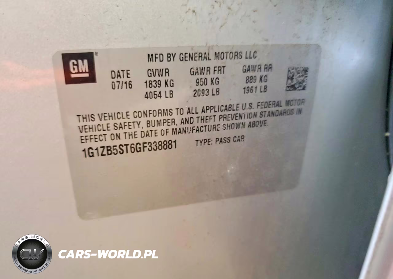 2016 Chevrolet Malibu Ls VIN:1G1ZB5ST6GF338881 - 12