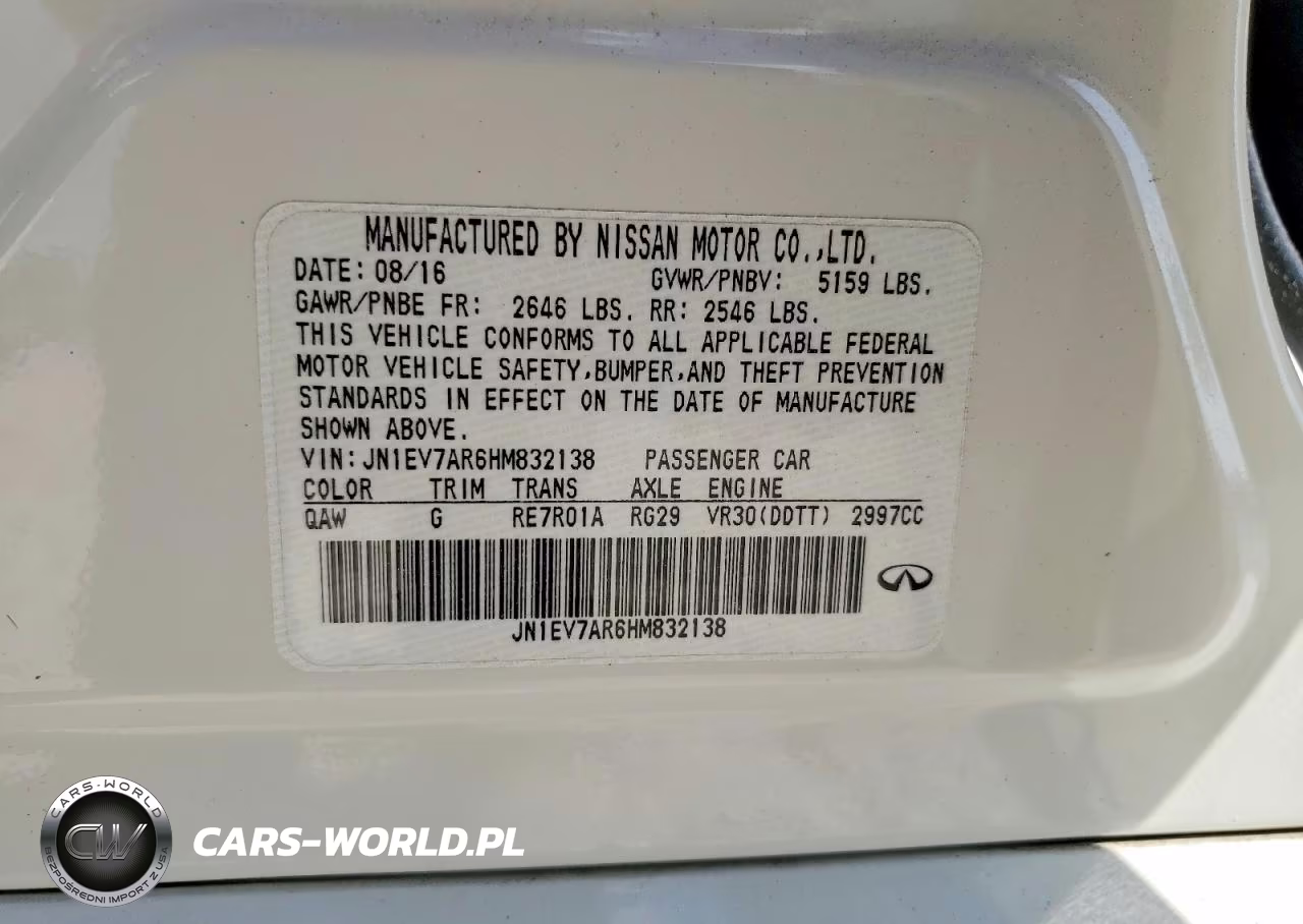 2017 Infiniti Q50 3.0T Premium VIN:JN1EV7AR6HM832138 - 13