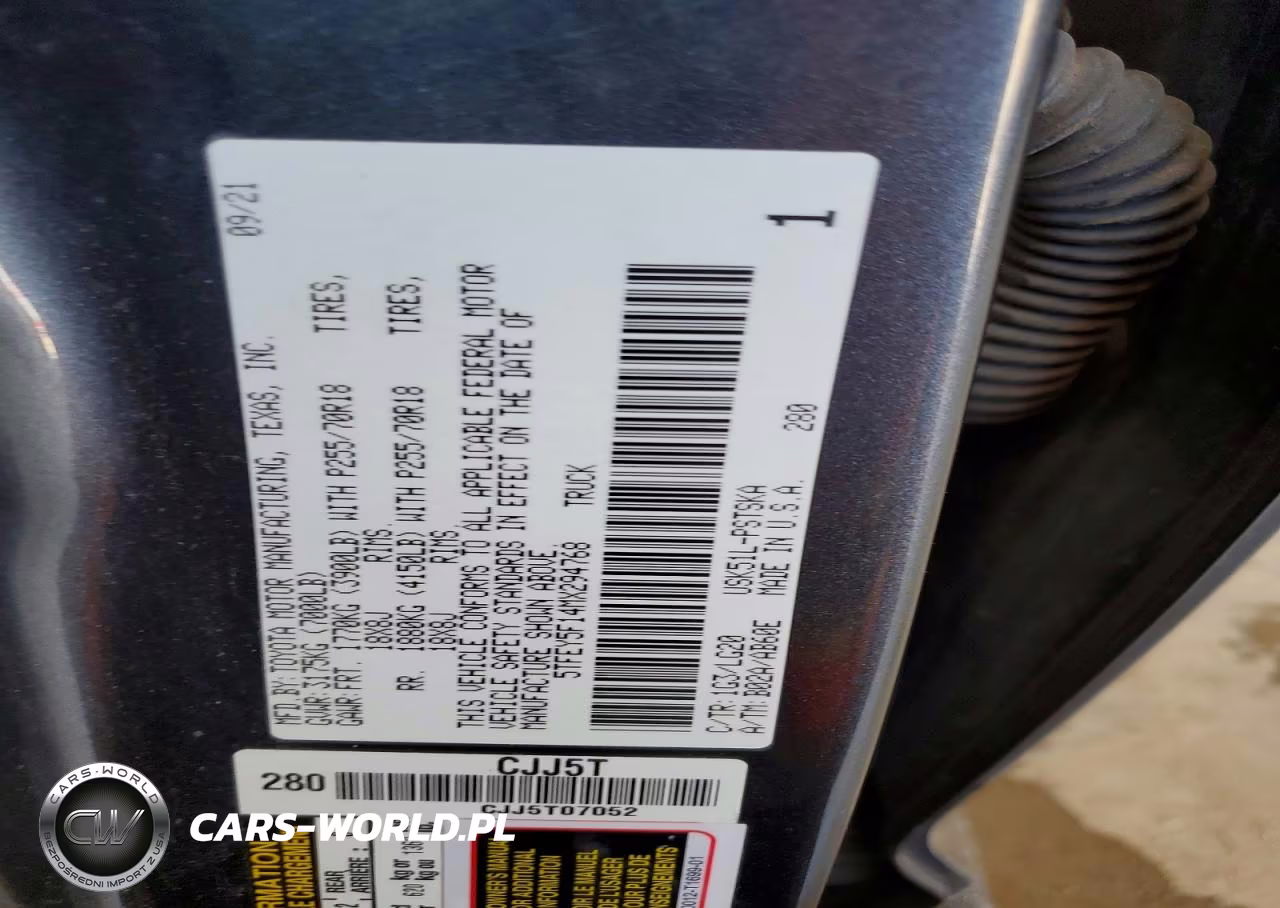 2021 Toyota Tundra Crewmax Sr5 VIN:5TFEY5F14MX294768 - 13