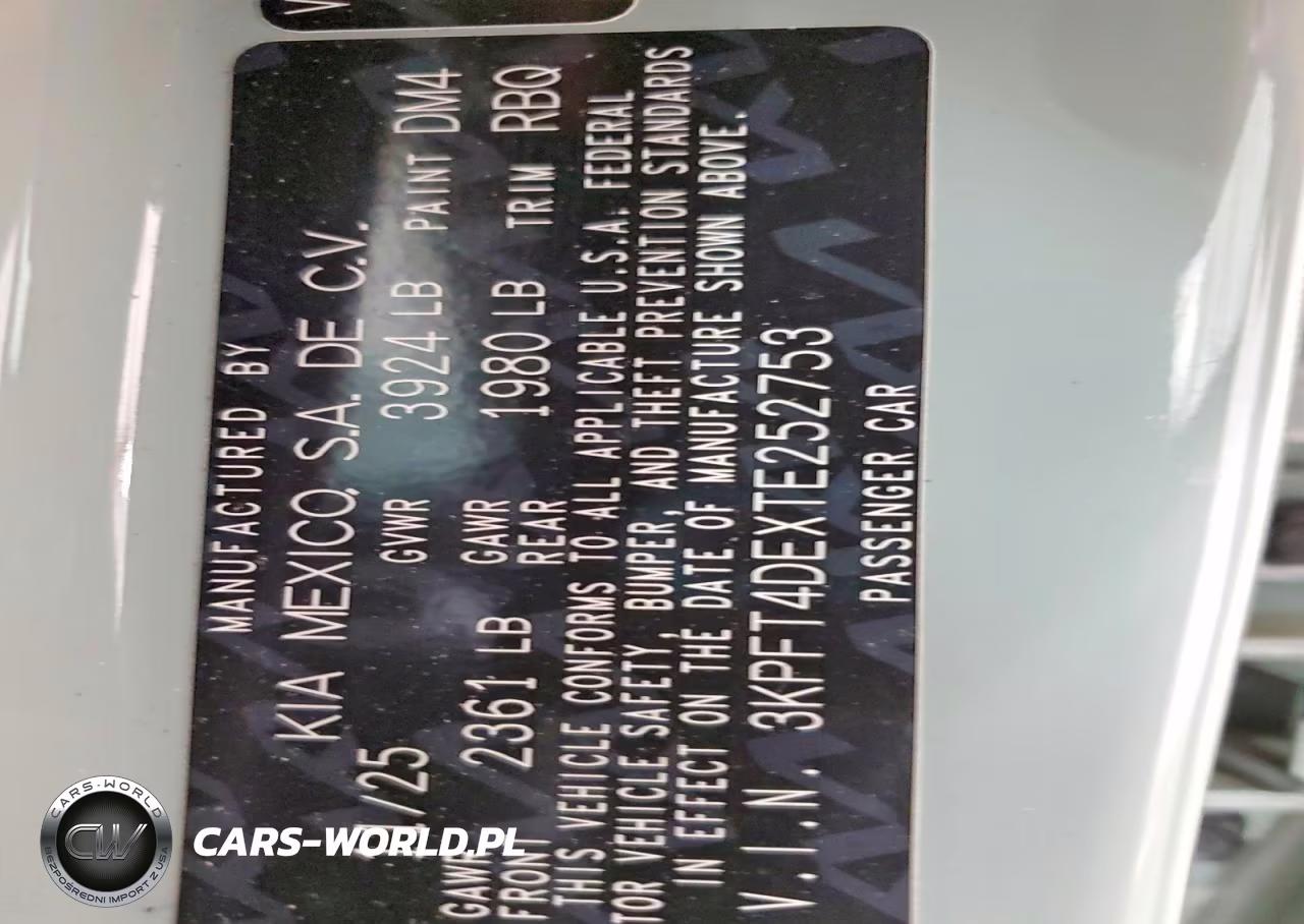 2026 Kia K4 Lxs VIN:3KPFT4DEXTE252753 - 12