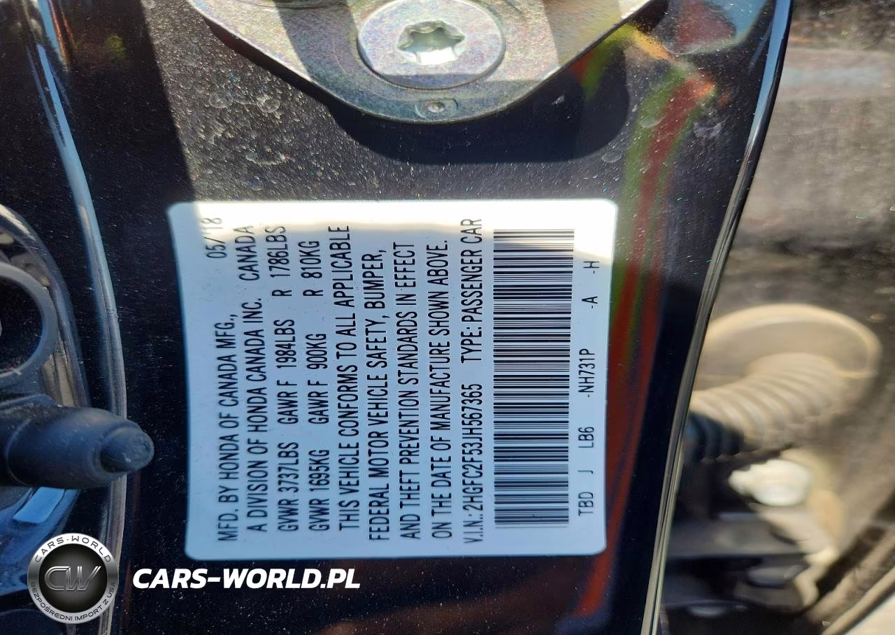 2018 Honda Civic Lx VIN:2HGFC2F53JH567365 - 13