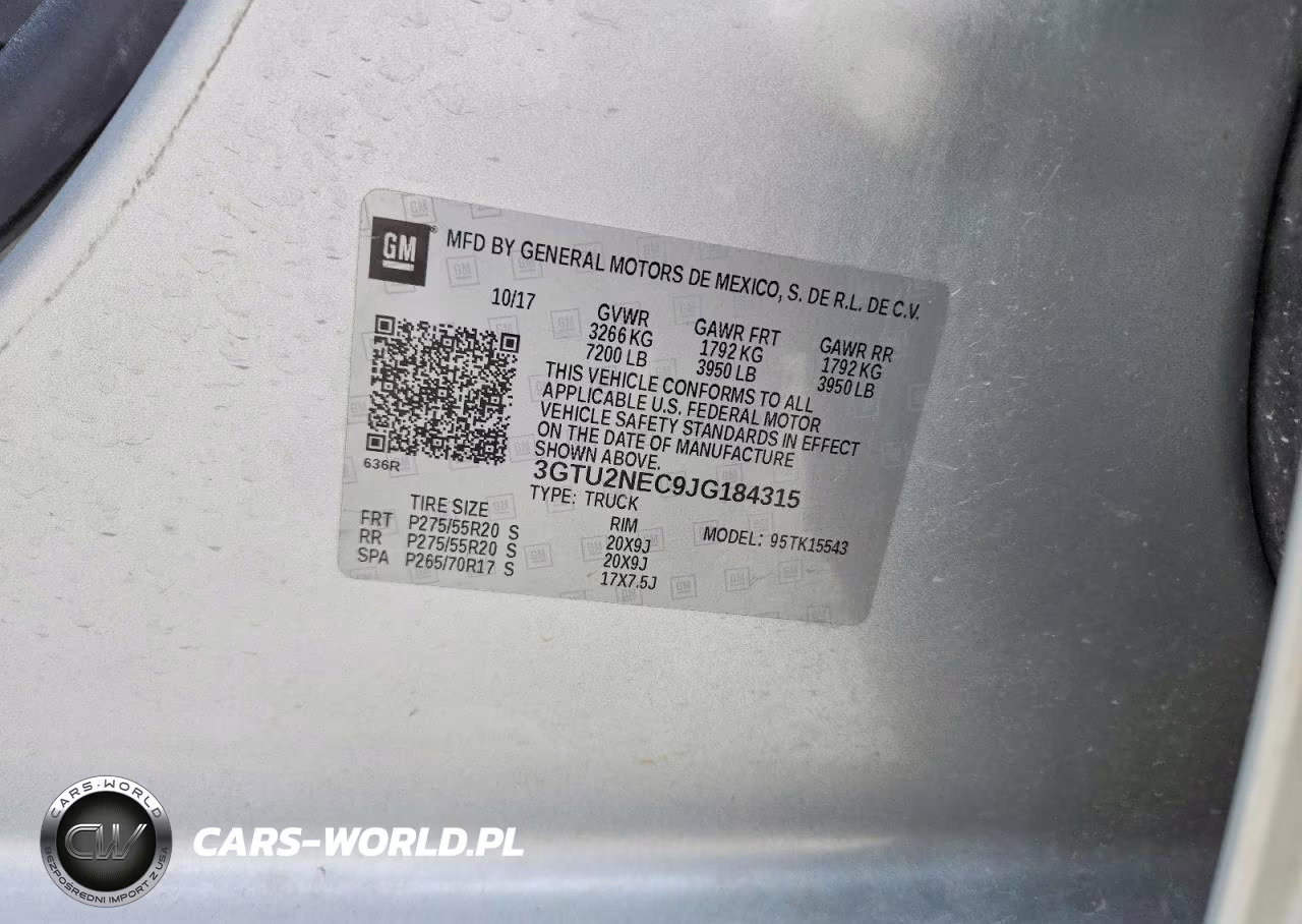 2018 GMC Sierra K1500 Slt VIN:3GTU2NEC9JG184315 - 12