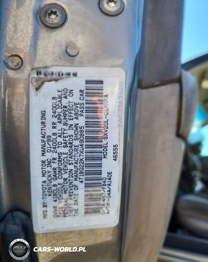 1999 Toyota Camry Ce VIN:4T1BG22K7XU490885 - 13