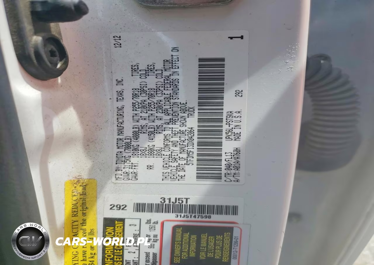 2013 Toyota Tundra Crewmax Sr5 VIN:5TFDM5F13DX042064 - 12