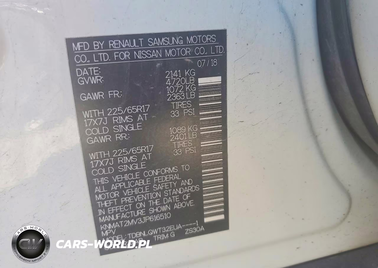 2018 Nissan Rogue Sv VIN:KNMAT2MV3JP616510 - 14