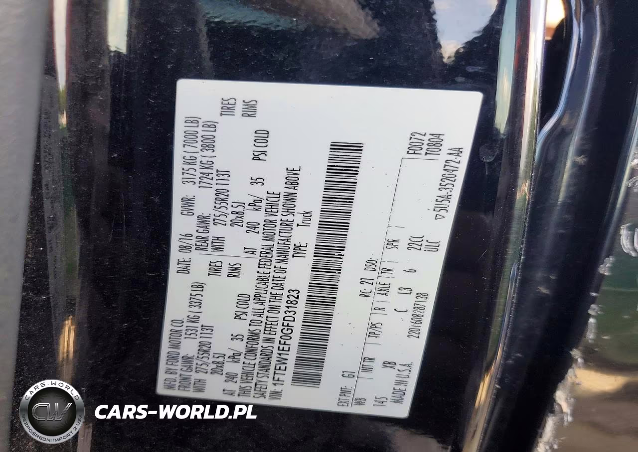 2016 Ford F150 Supercrew VIN:1FTEW1EF0GFD31823 - 12