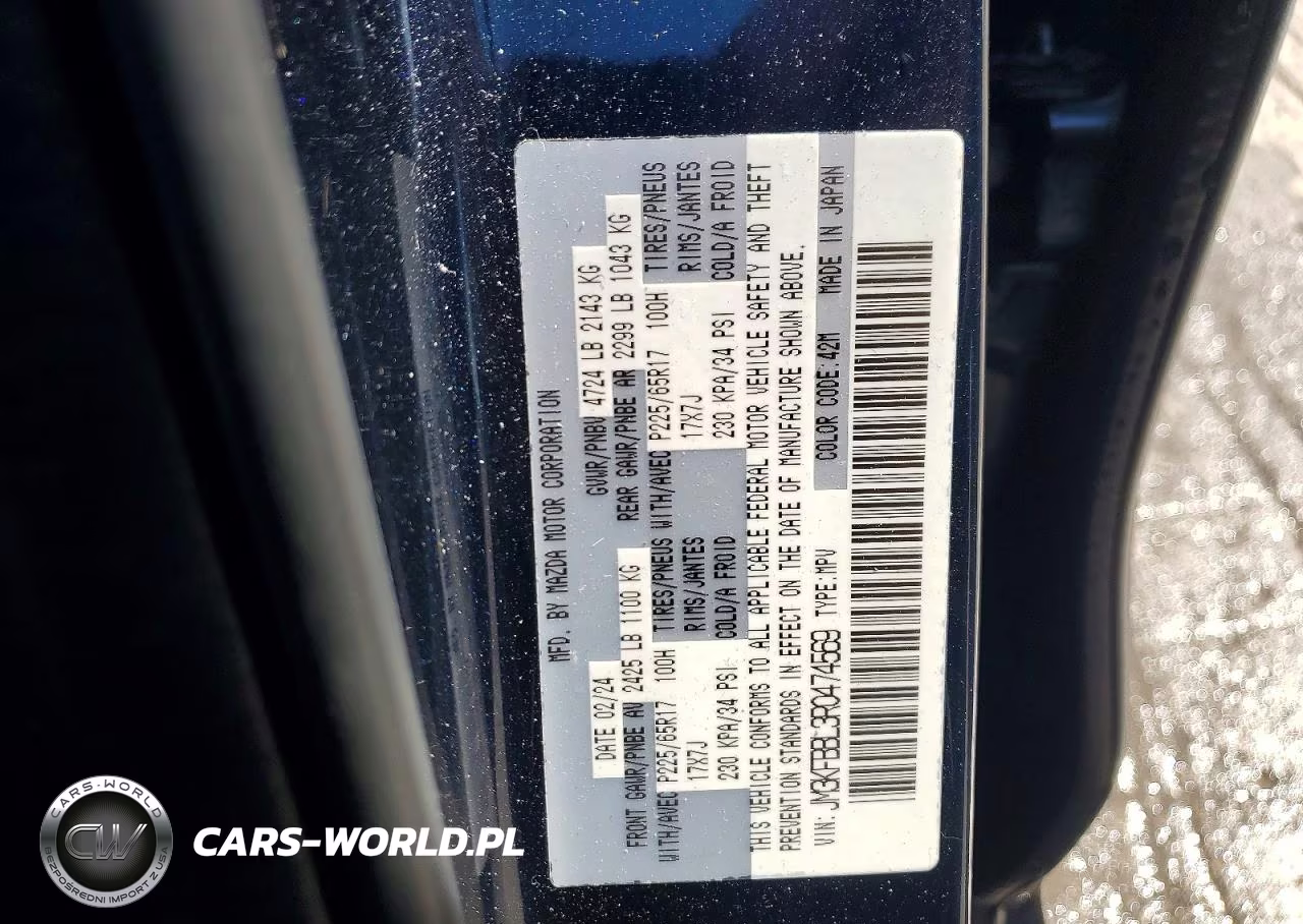 2024 Mazda Cx-5 Select VIN:JM3KFBBL3R0474569 - 13