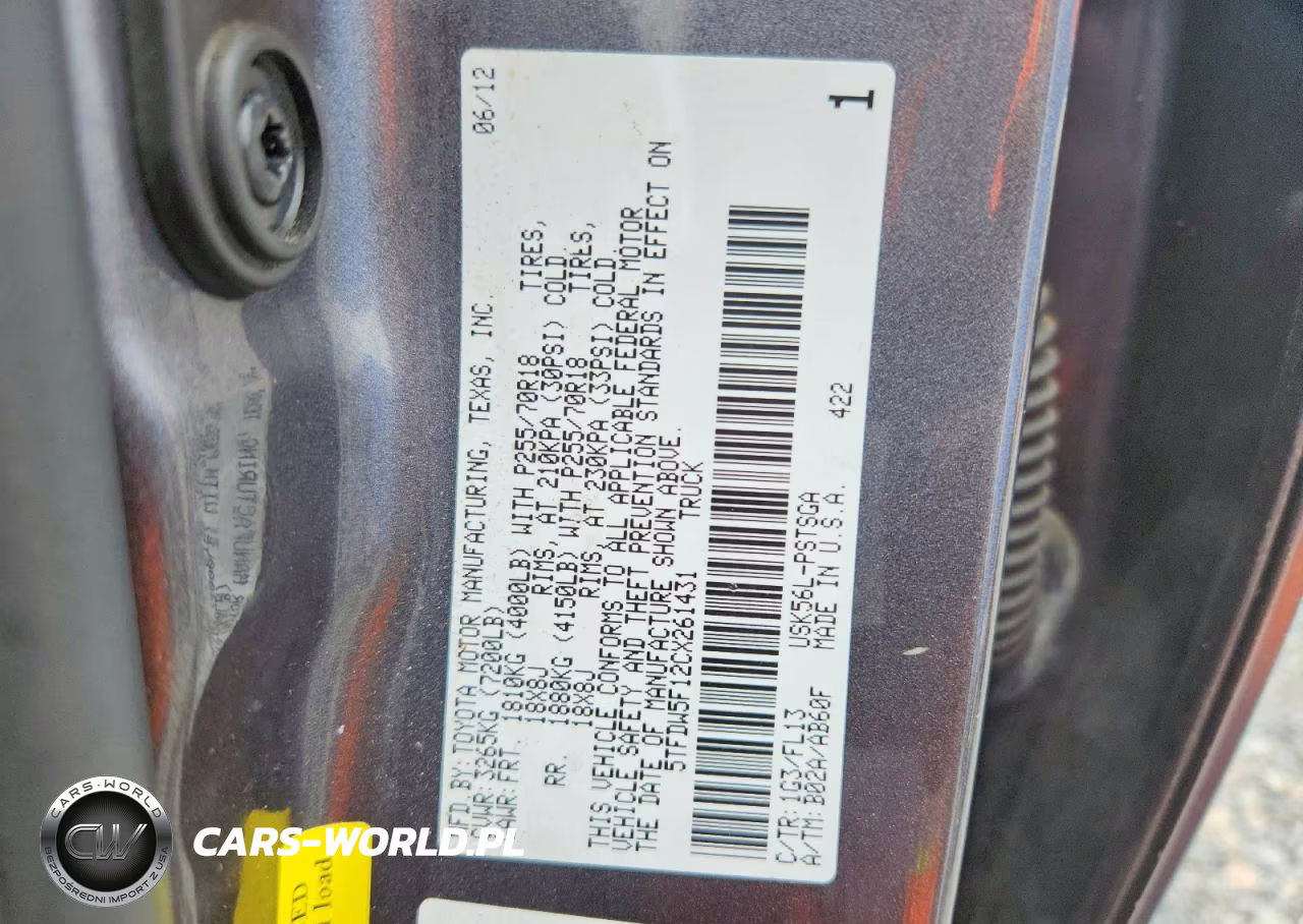 2012 Toyota Tundra Crewmax Sr5 VIN:5TFDW5F12CX261431 - 12