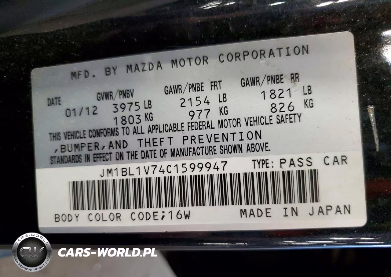 2012 Mazda 3 I VIN:JM1BL1V74C1599947 - 12