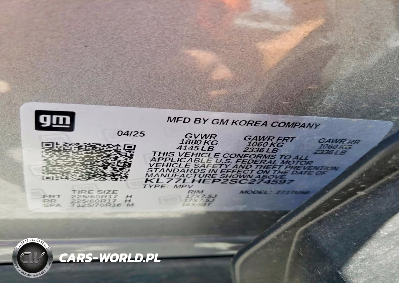 2025 Chevrolet Trax 1Lt VIN:KL77LHEP2SC274597 - 12