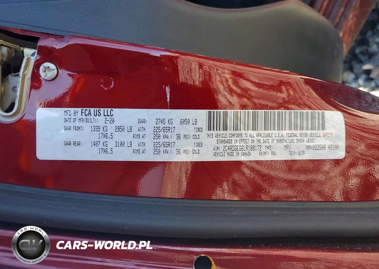 2020 Dodge Grand Caravan Gt VIN:2C4RDGEG6LR188172 - 13