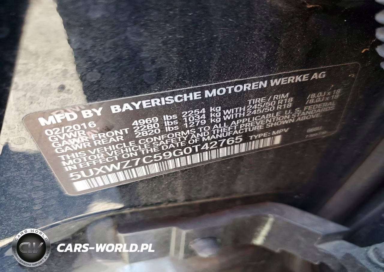 2016 BMW X3 Sdrive28I VIN:5UXWZ7C59G0T42765 - 13