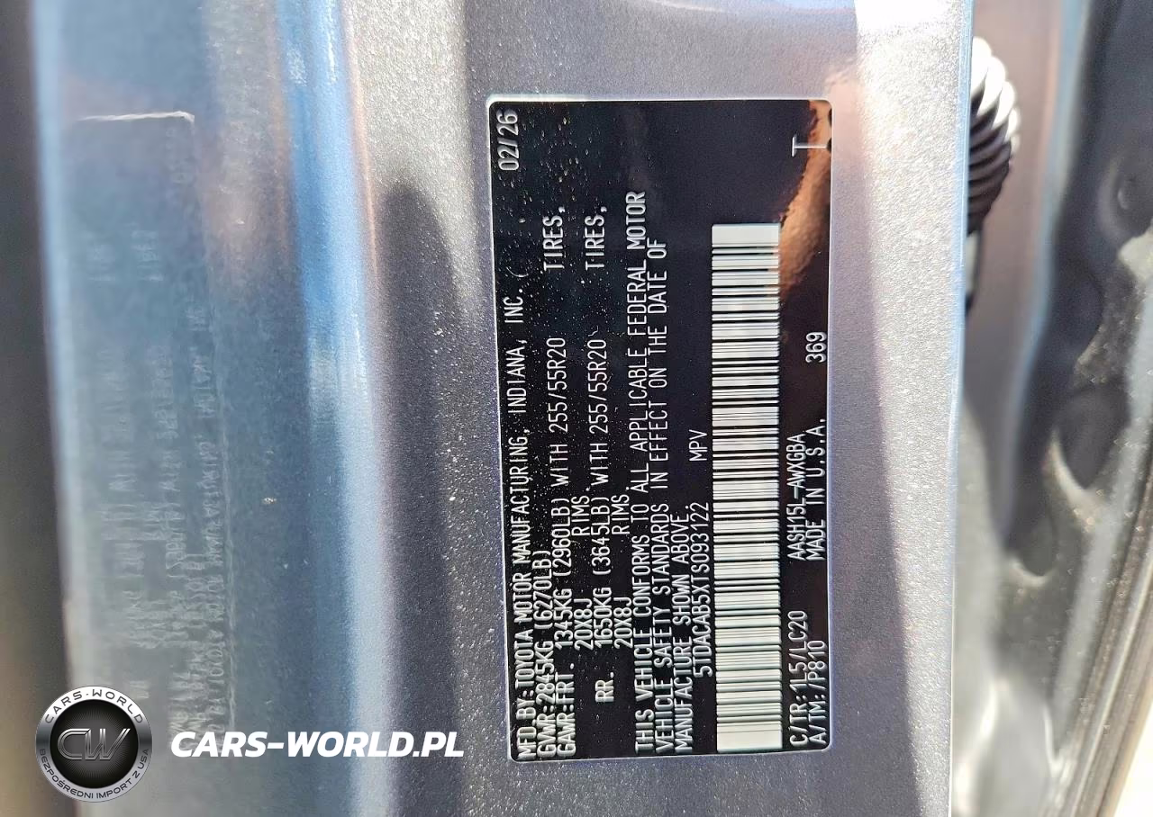 2026 Toyota Grand Highlander Hybrid Limited VIN:5TDACAB5XTS093122 - 14