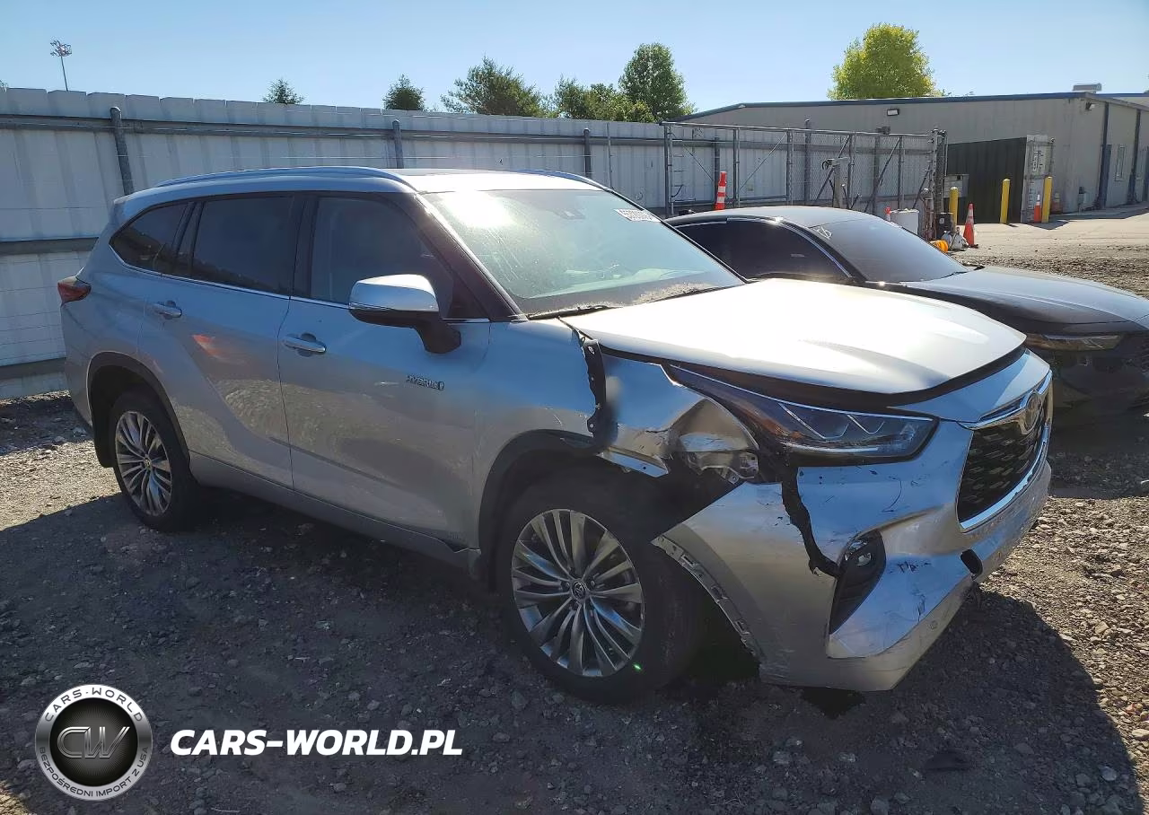 2021 Toyota Highlander Hybrid Platinum VIN:5TDEBRCH7MS062147 - 4