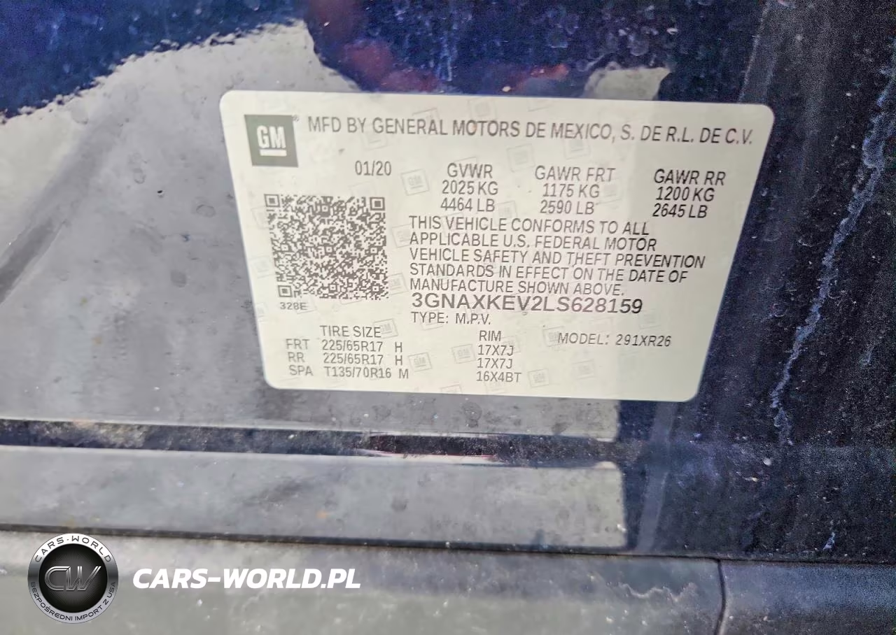 2020 Chevrolet Equinox Lt VIN:3GNAXKEV2LS628159 - 12