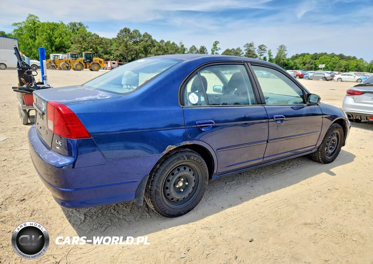 2004 Honda Civic Lx VIN:2HGES16554H587890 - 3