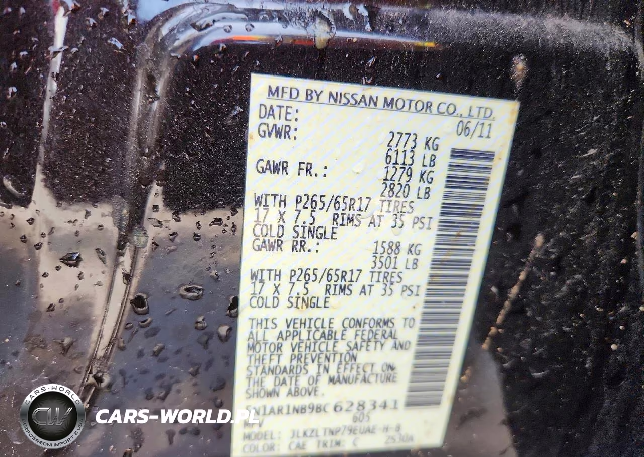 2011 Nissan Pathfinder S VIN:5N1AR1NB9BC628341 - 13