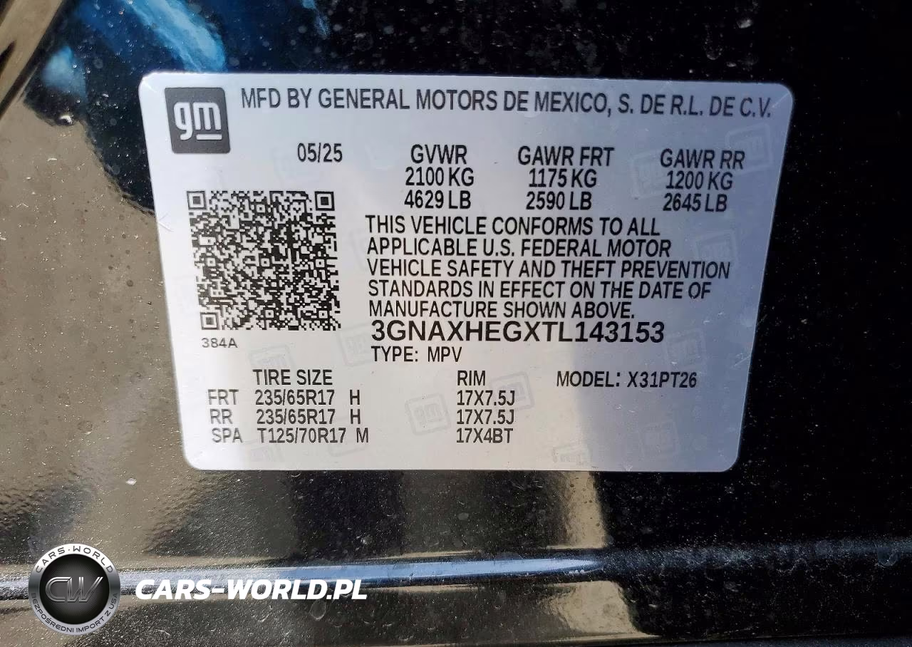 2026 Chevrolet Equinox Lt VIN:3GNAXHEGXTL143153 - 13