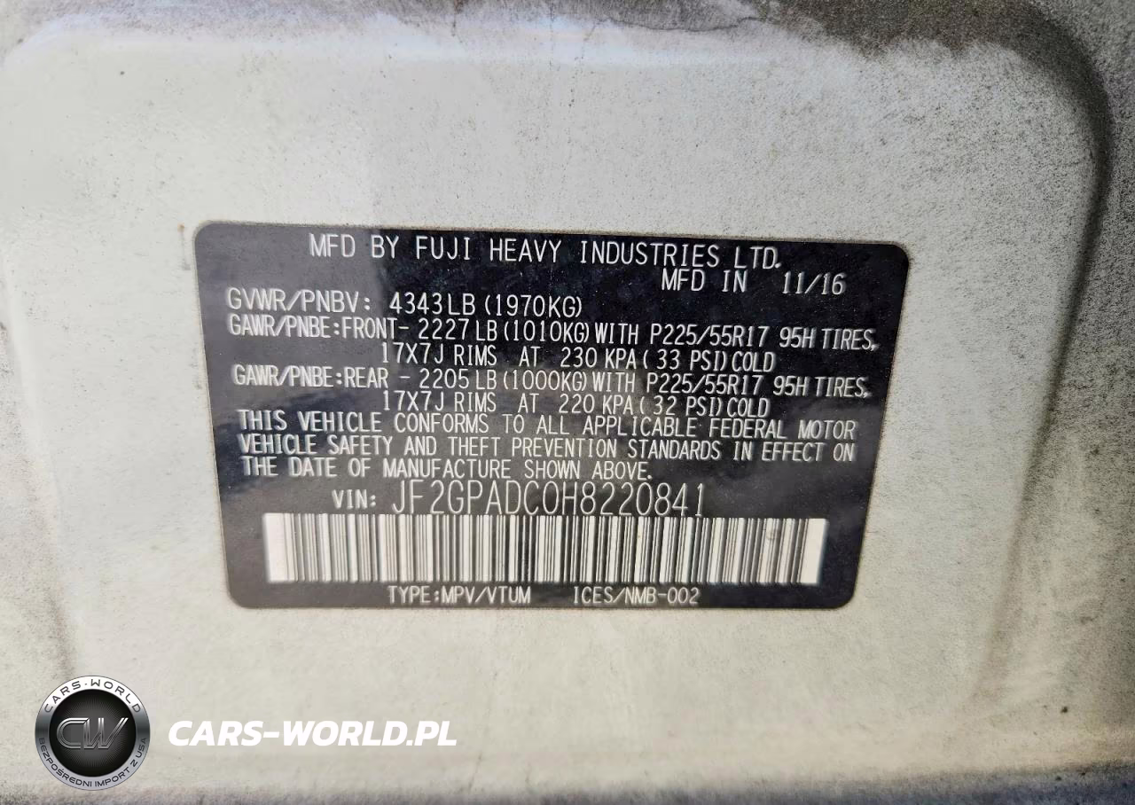 2017 Subaru Crosstrek Premium VIN:JF2GPADC0H8220841 - 12
