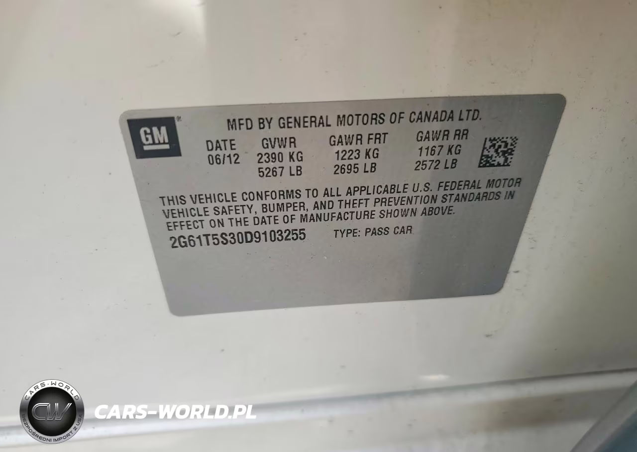 2013 Cadillac Xts Premium Collection VIN:2G61T5S30D9103255 - 12