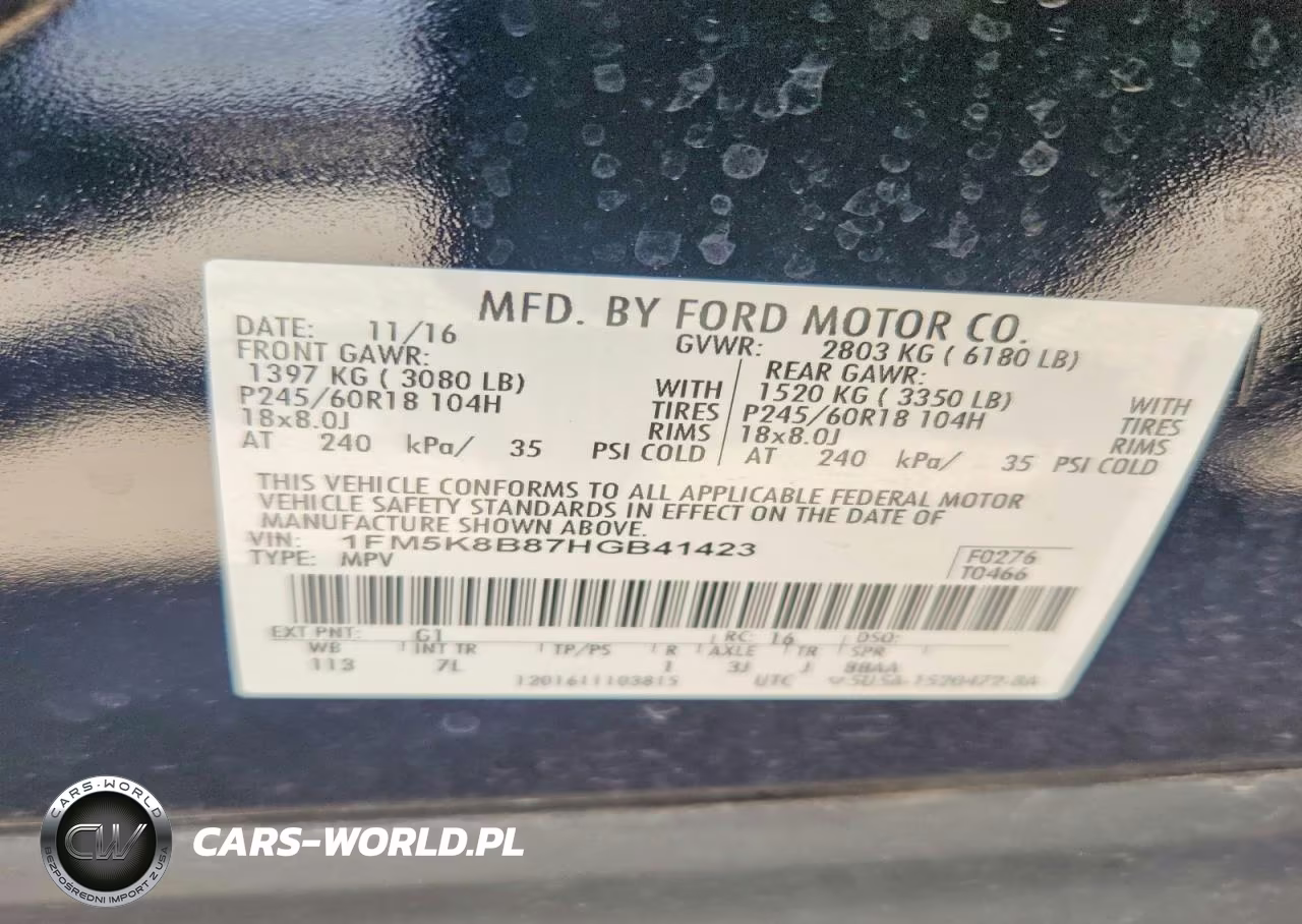 2017 Ford Explorer VIN:1FM5K8B87HGB41423 - 13
