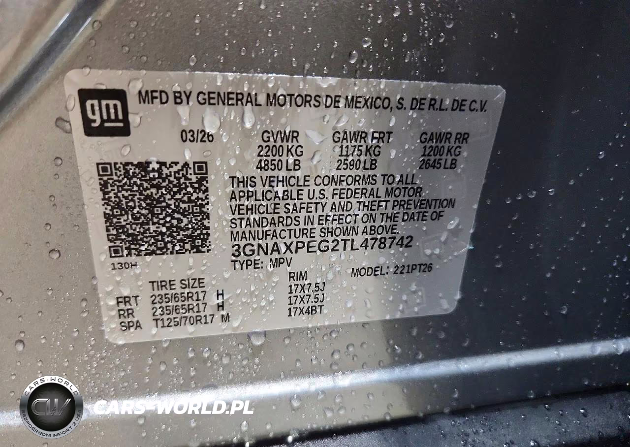 2026 Chevrolet Equinox Lt VIN:3GNAXPEG2TL478742 - 13